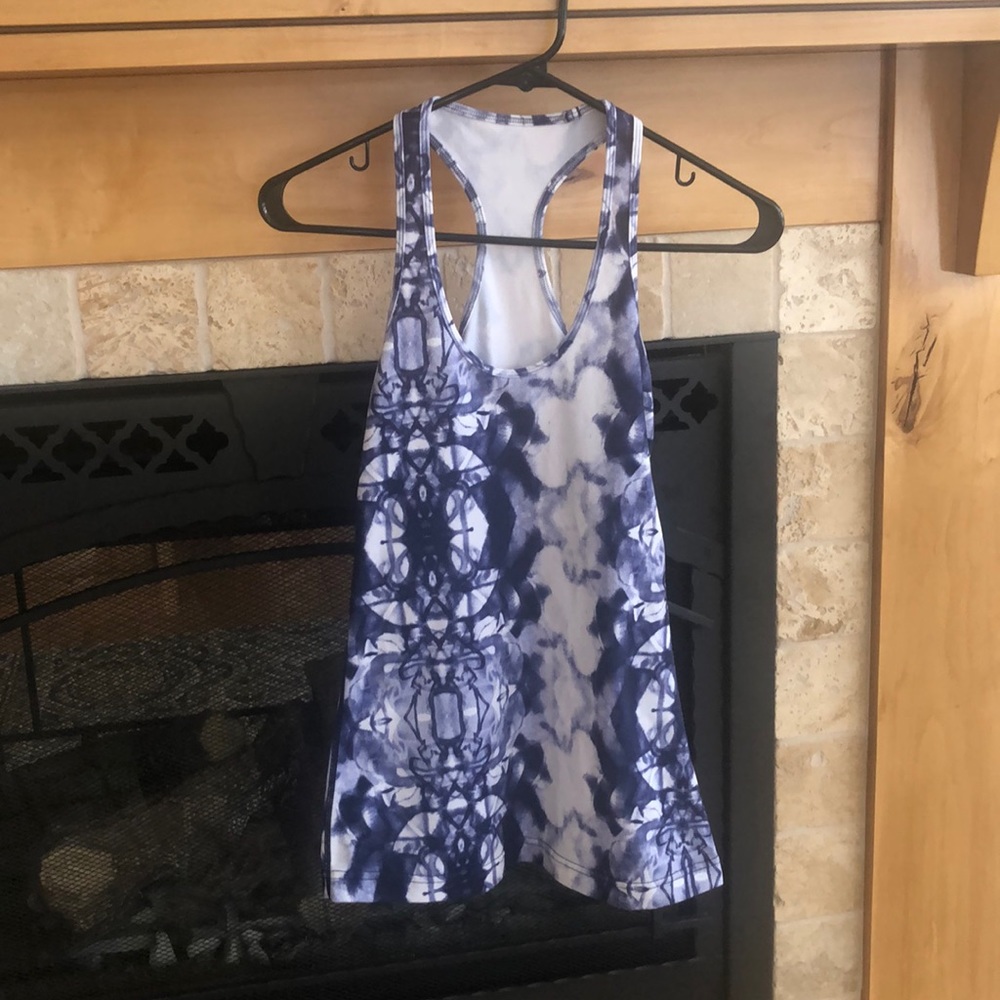 Lululemon. Cool Racerback Inkblot Blue Tie Dye
